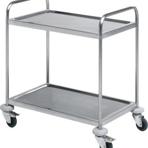 Inox kolica za 2 police