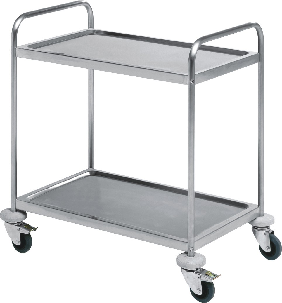 Inox kolica za 2 police