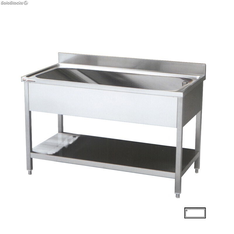 Sudoper sa 1 XXL koritom, otvoreni, 1200x700x900 mm