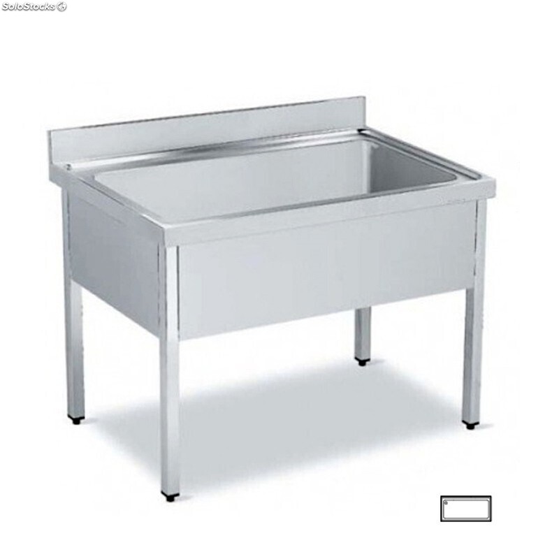 Sudoper sa 1 velikim koritom, otvoreni, 1000x700x900 mm