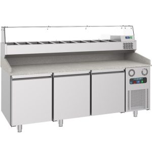 Pizza pult 3 vrata hladenom nadgradnjom slika 278872645